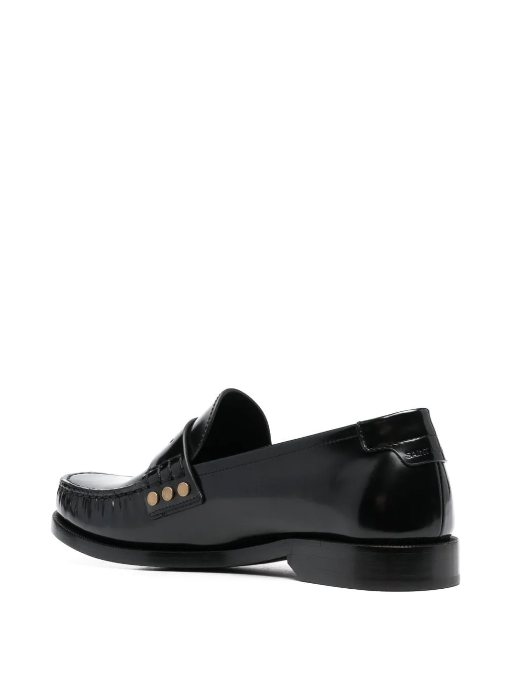 Black Loafers with Logo - Image 2