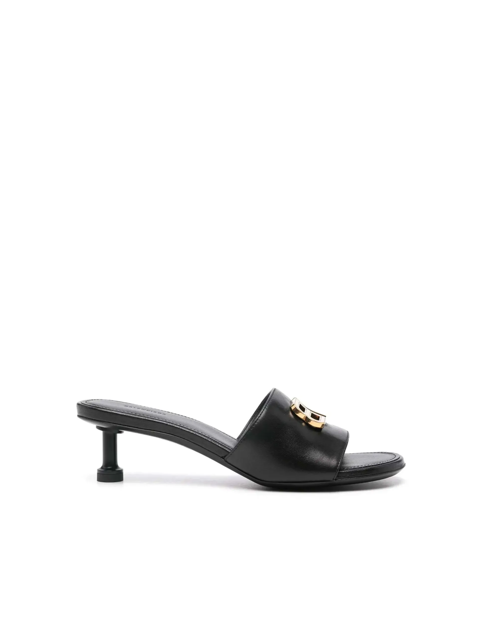Black Sandals with Logo