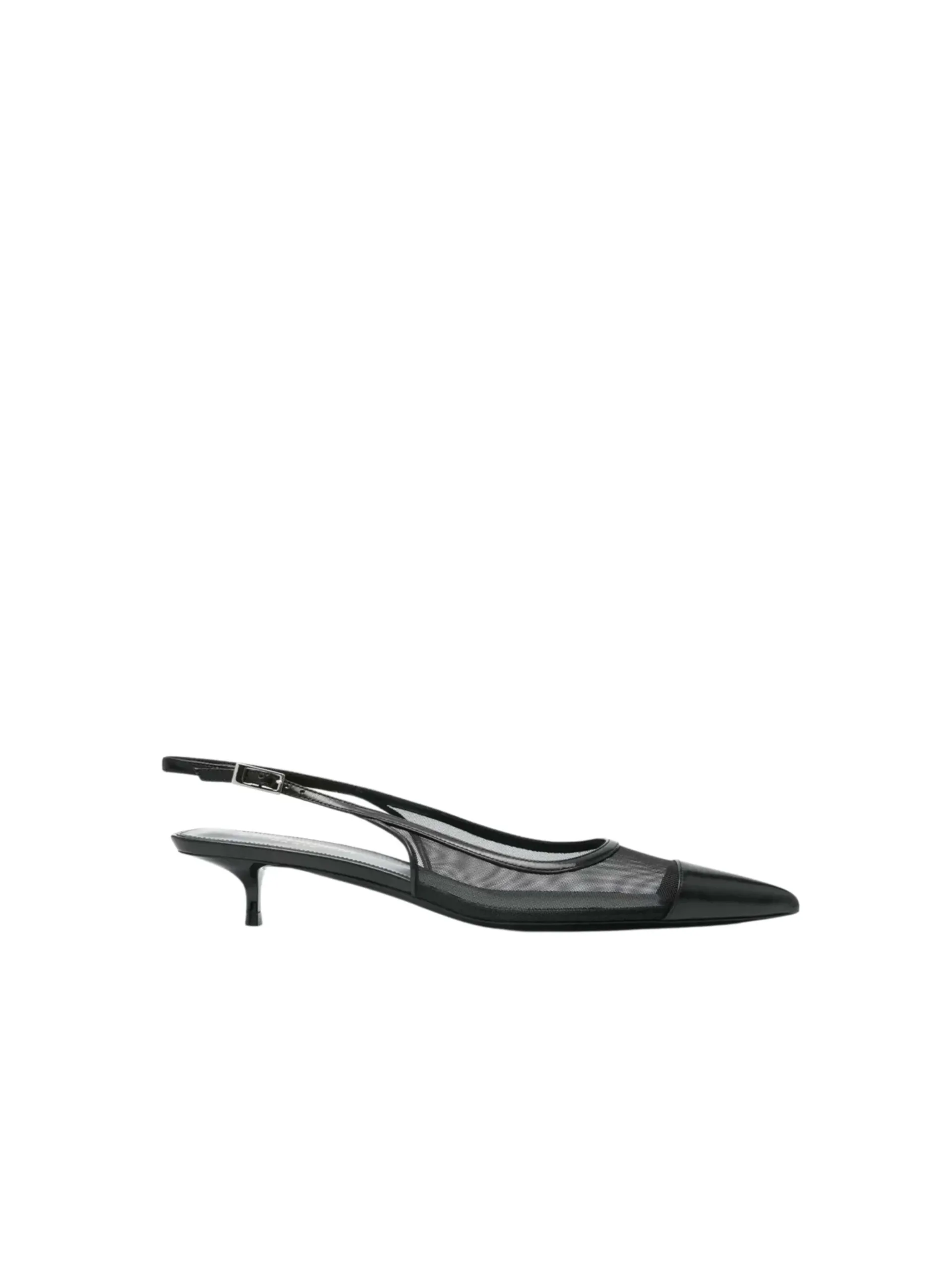 Black Oxalis Slingback