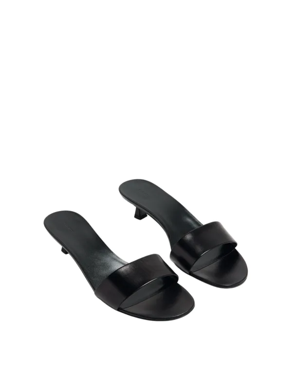 Black Cotton Kitten Pump - Image 2