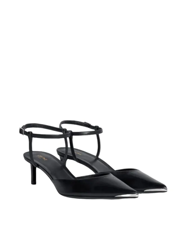Metal Toe Kitten Heel Sandal - Image 2
