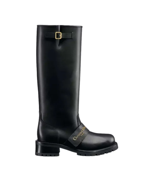 Black Calfskin Boots