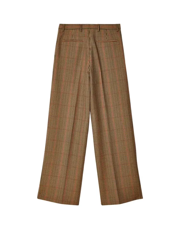 Straight Leg Check Trousers - Image 2