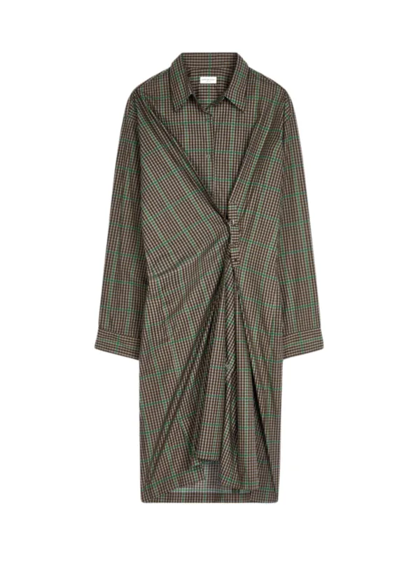 Checked Shirt Dress