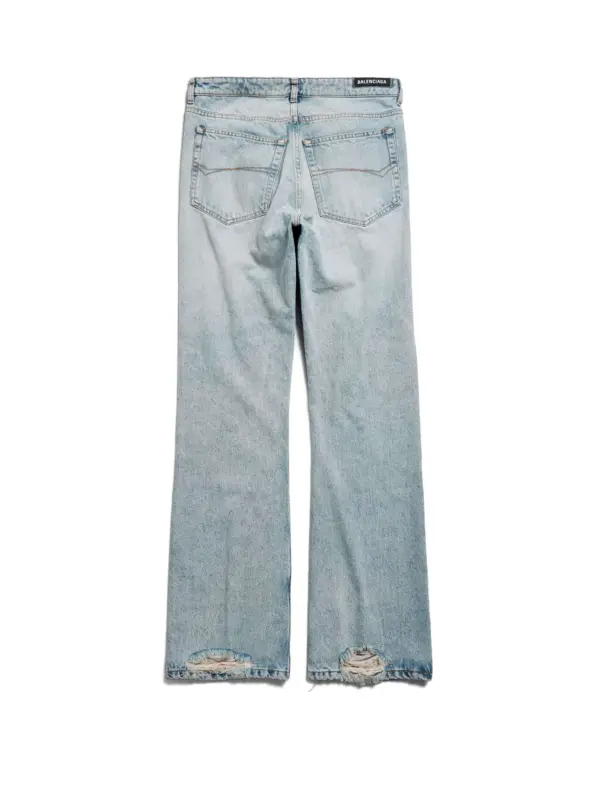 Low Waist Straight Denim Pants - Image 3