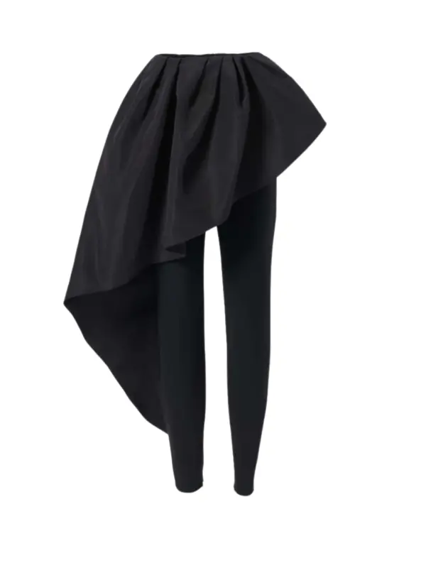 Draped-Detailed Trousers