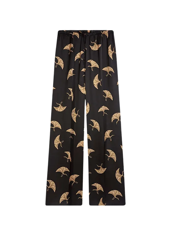 Printed Silk Pants