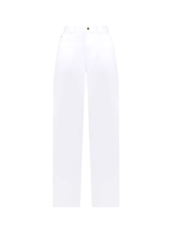 White High-Rise Jeans