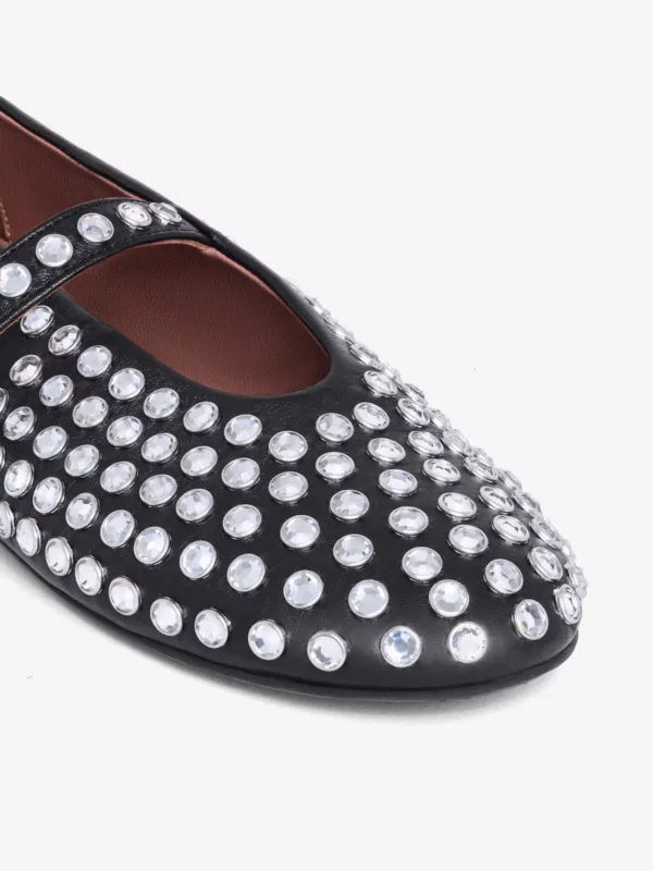 Noir Ballet Flats - Image 3