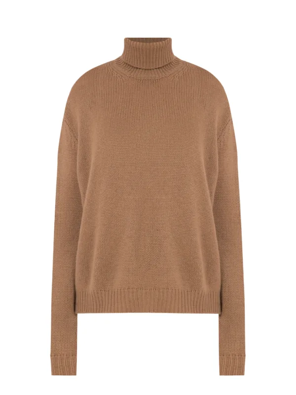 Beige Turtleneck