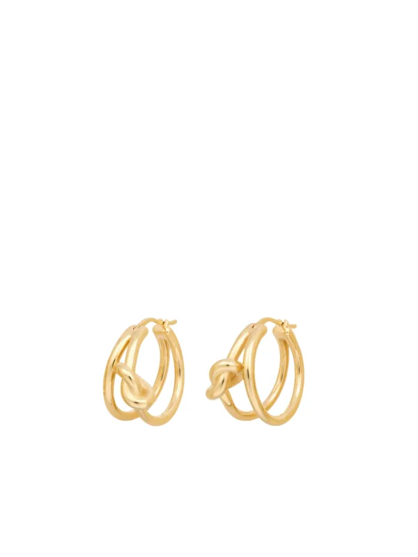 Knot Double Hoops - Image 2