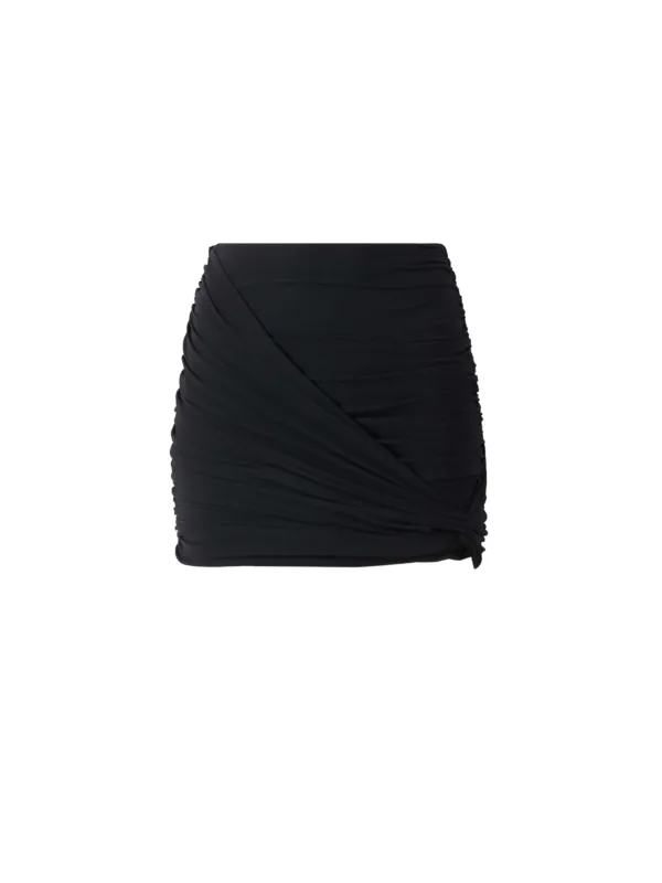 Draped Mini Skirt