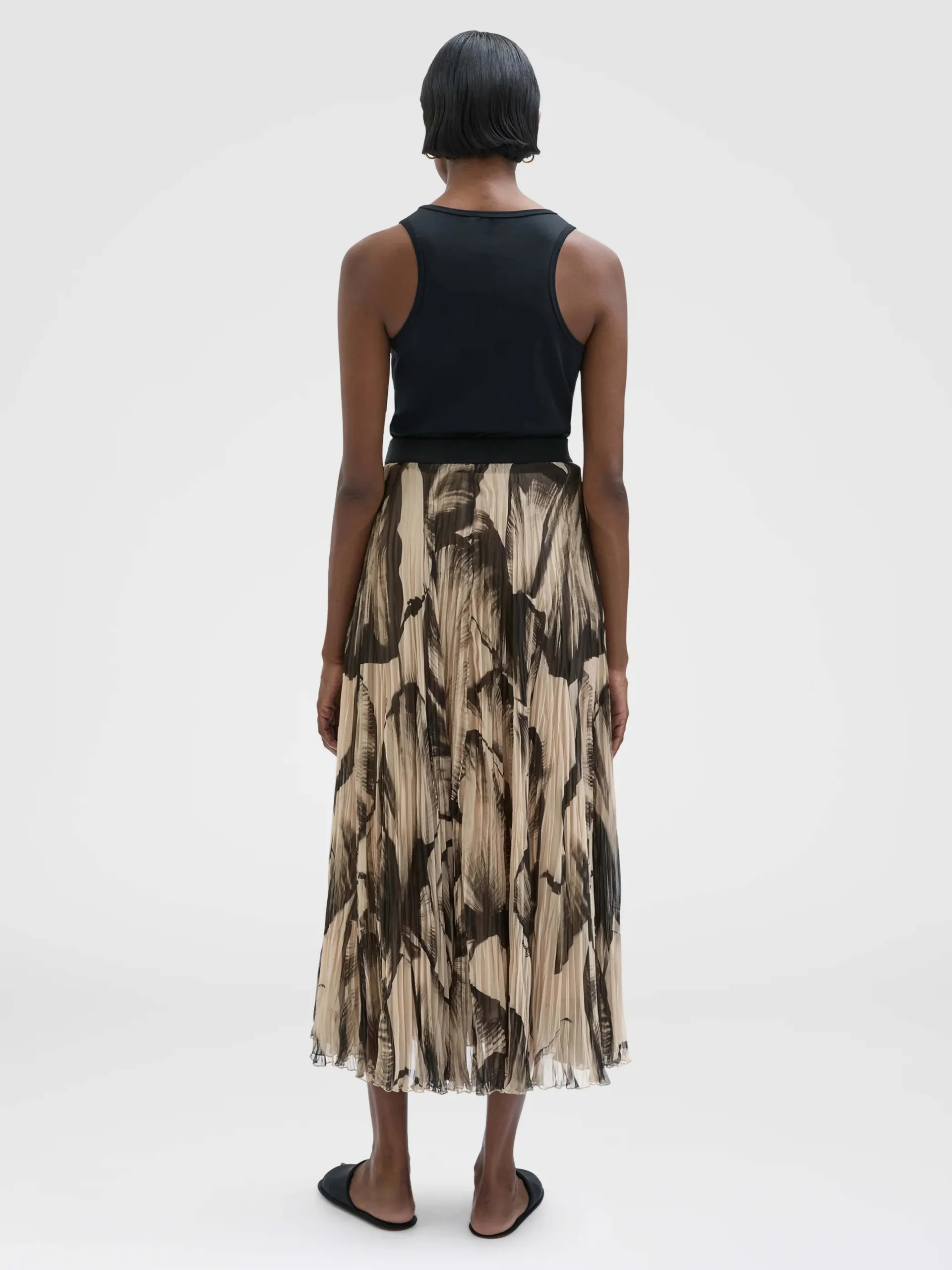 Print Pleated Skirt - Image 3