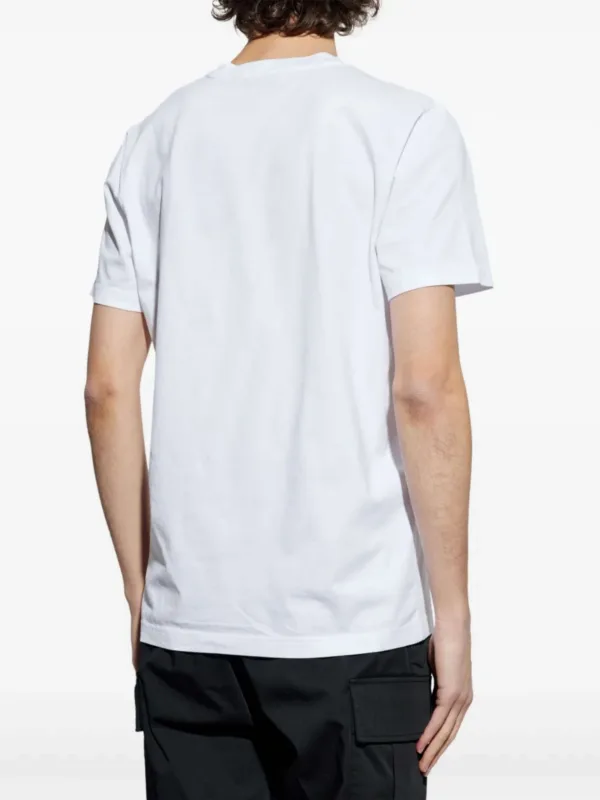 White Faded Logo T-Shirt - Image 3