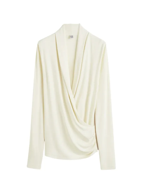 Overlapped Jersey Top