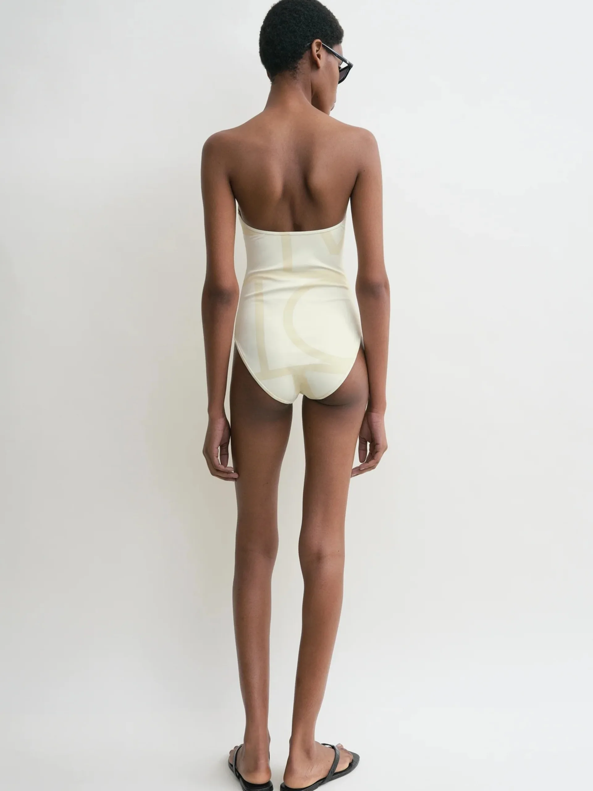 Monogram Strapless Swimsuit - Image 3