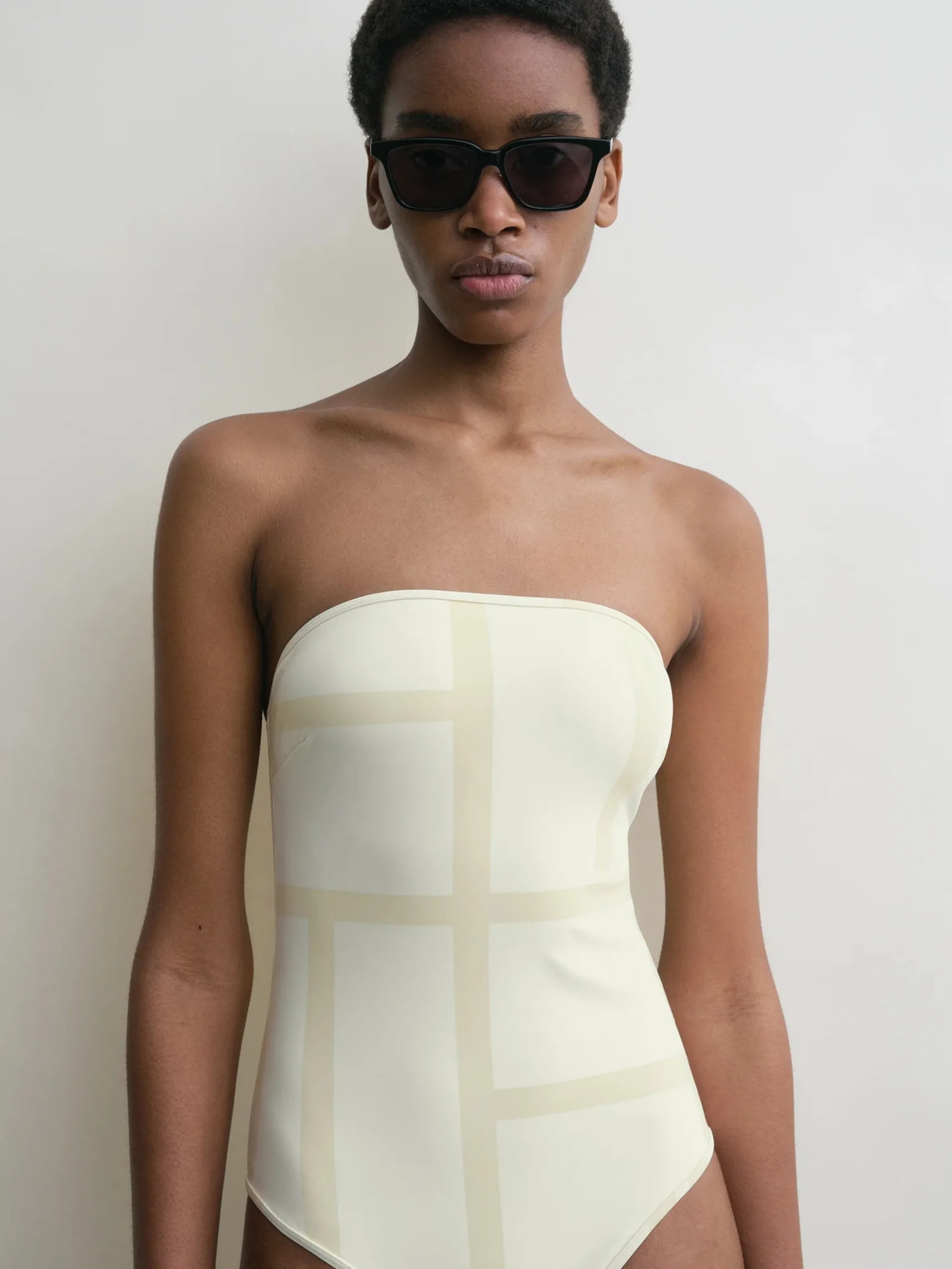 Monogram Strapless Swimsuit - Image 4