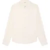 Chemise Mia Col Mini Frill Acetate Silk Crepe