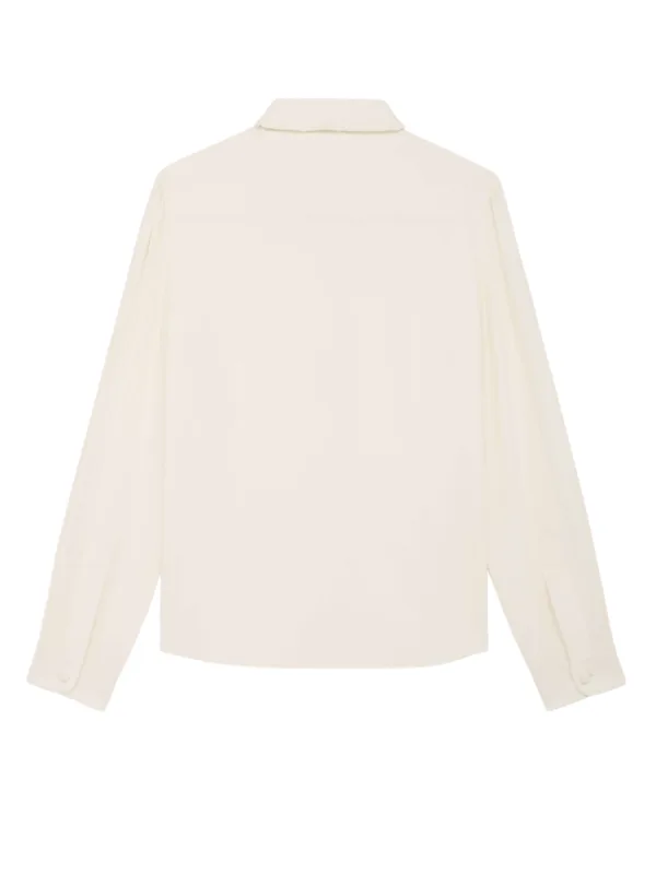 Chemise Mia Col Mini Frill Acetate Silk Crepe - Image 2