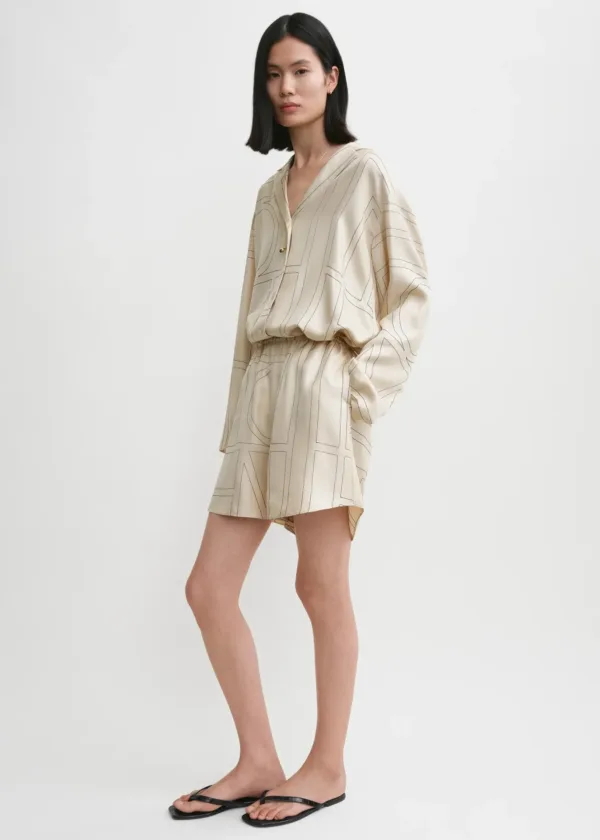 Ivory Monogram PJ Shorts - Image 3