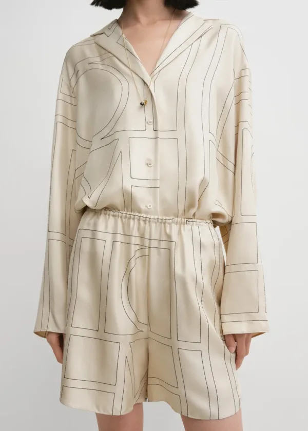 Ivory Monogram PJ Shorts - Image 2