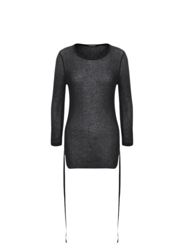 Black Cotton Long Sleeve