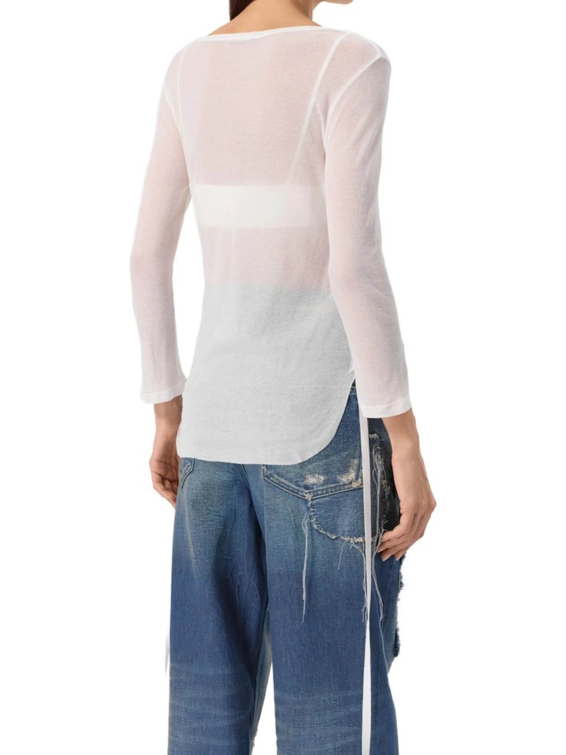 White Cotton Long Sleeve - Image 3