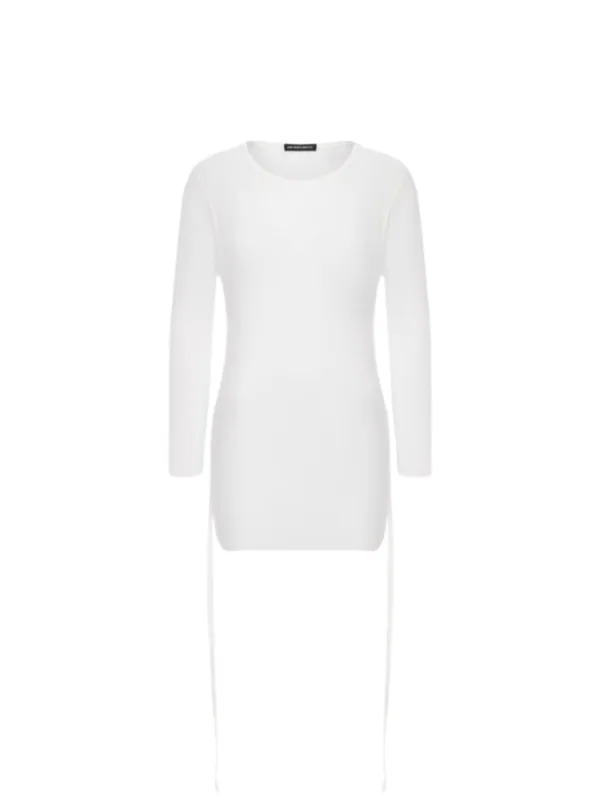 White Cotton Long Sleeve