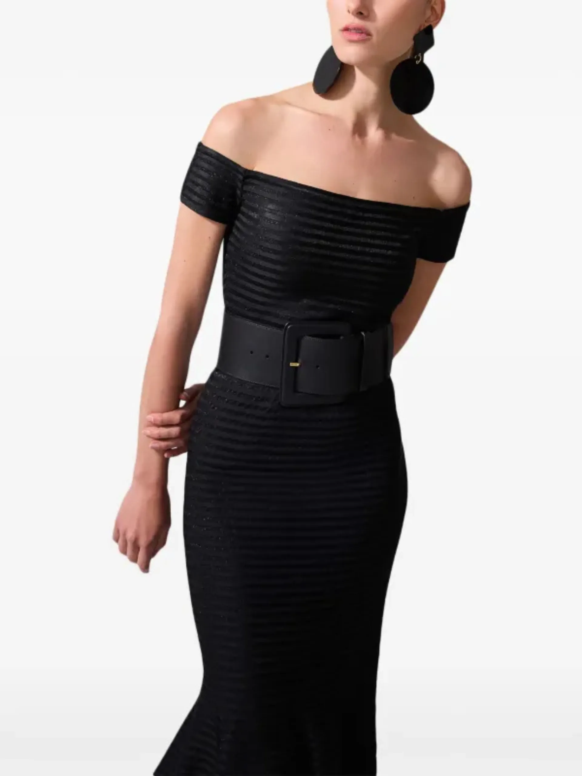 Off Shoulder Trumpet Dress - Image 3