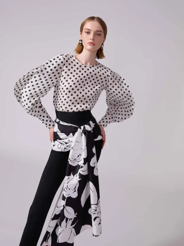 Polka Ballon Shirt - Image 2
