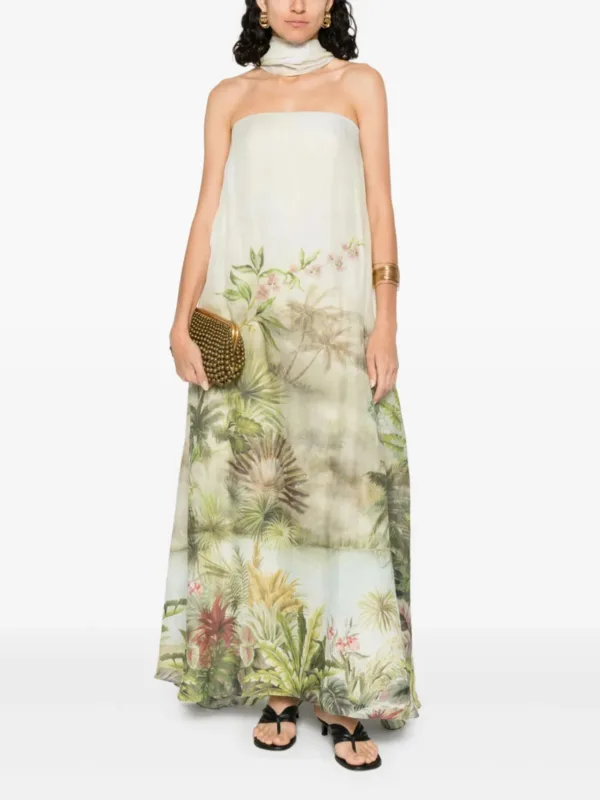 Strapless Linen Dress - Image 2