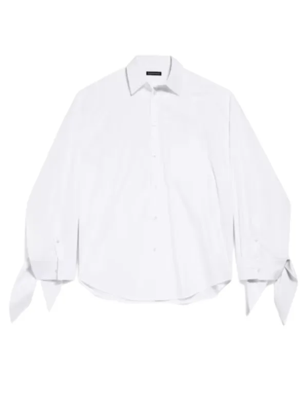 Knotted Cuff Blouse Shirt