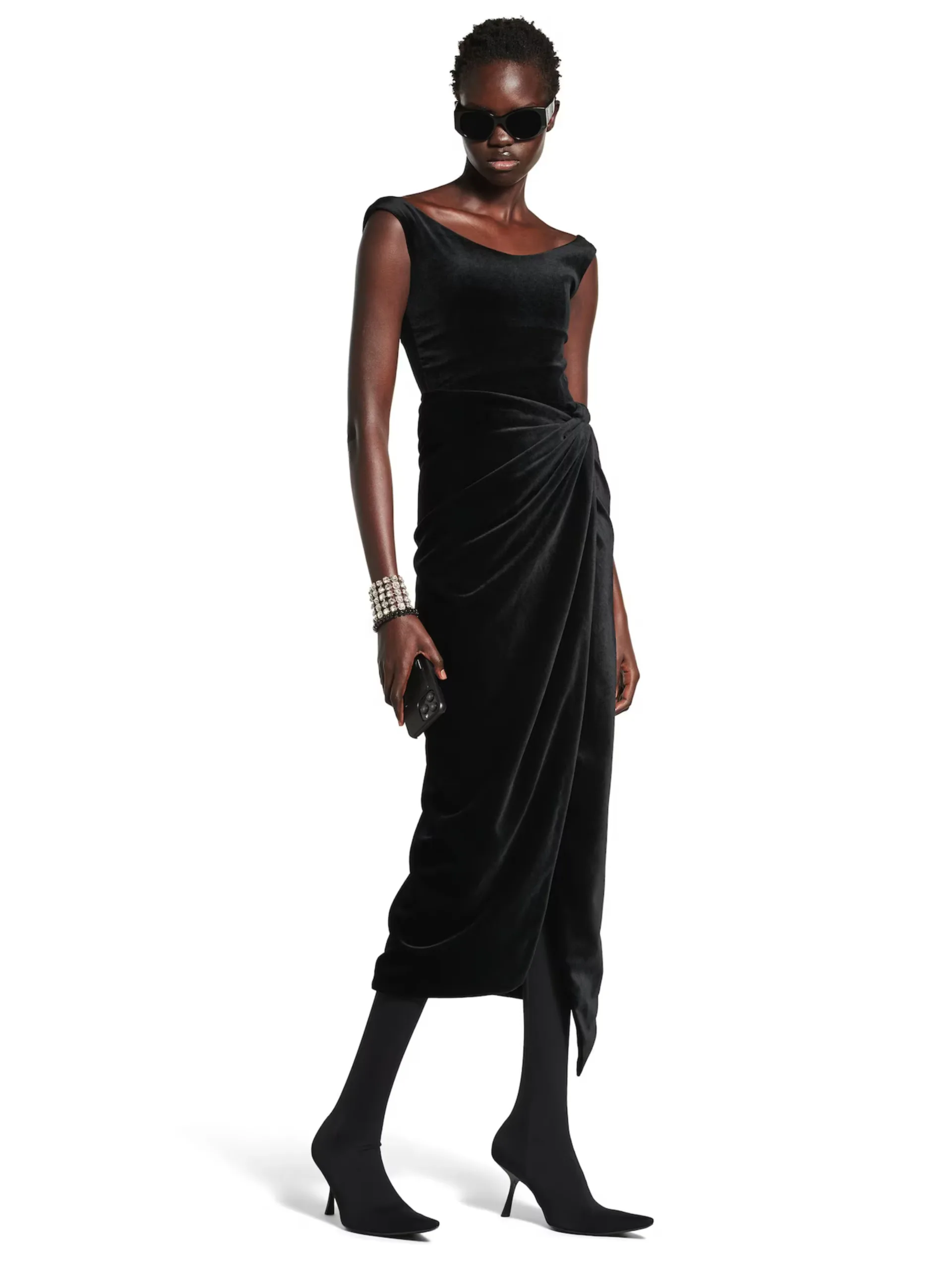 Off-Shoulder Velvet Top - Image 4