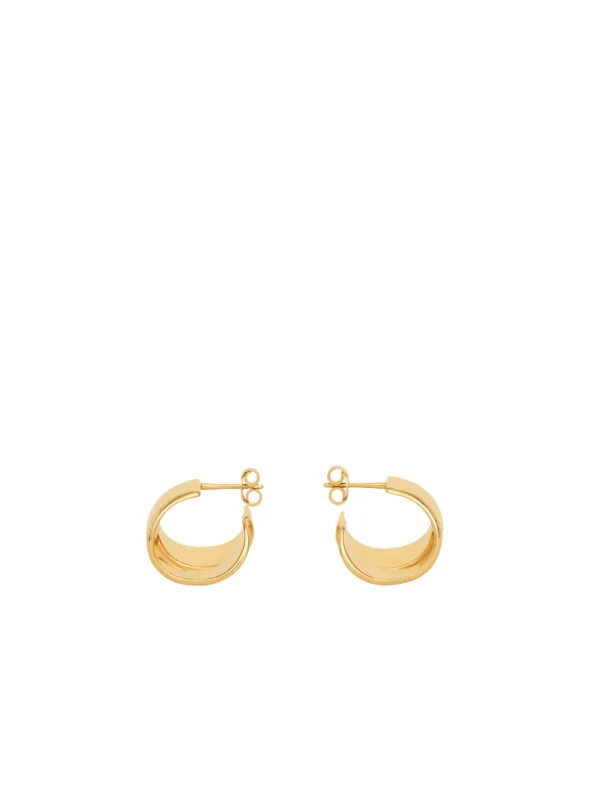 Ribbon Hoop Earrings - Image 2