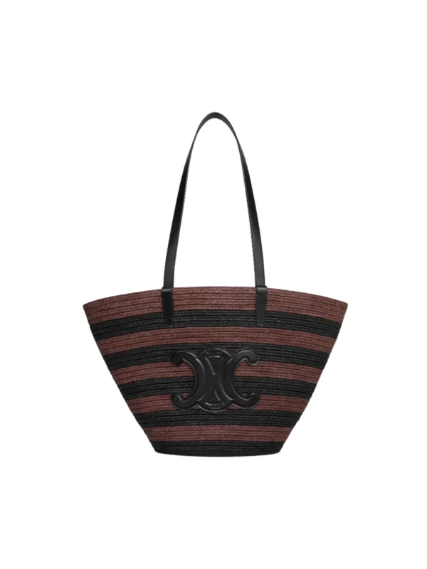 Striped Couffin Shoulder Bag