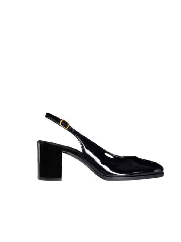 Slingback in Patent Calfskin
