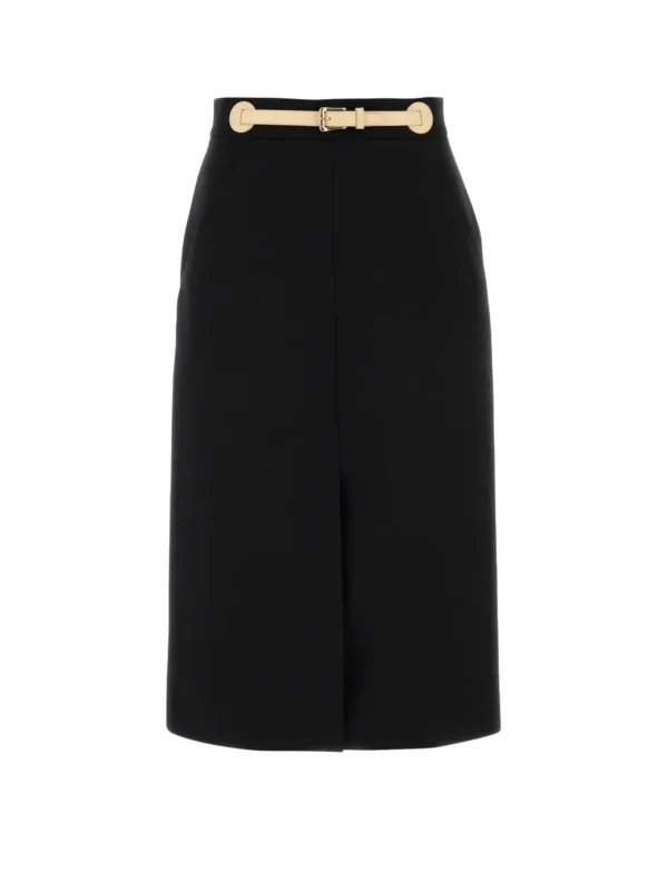Belted Midi Skirt