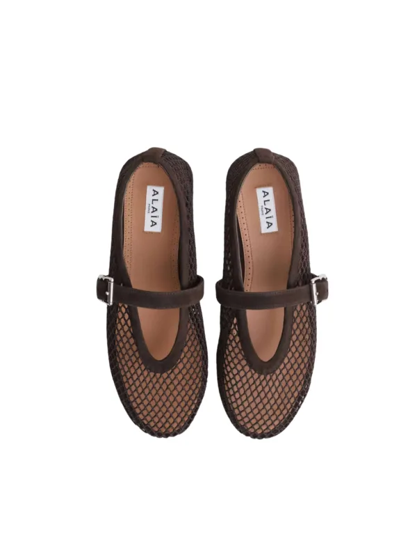 Ballet Flats In Fishnet - Image 3