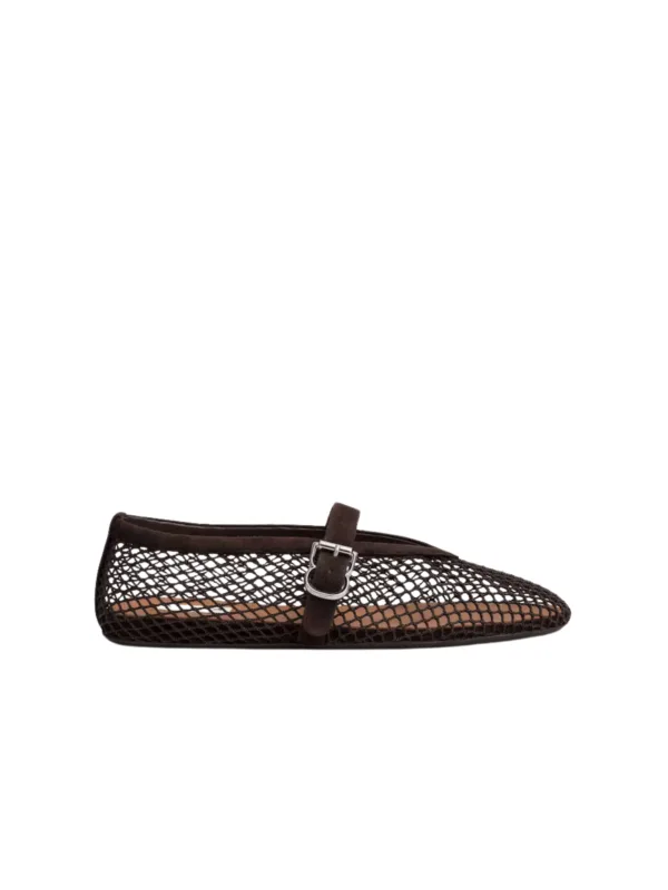 Ballet Flats In Fishnet