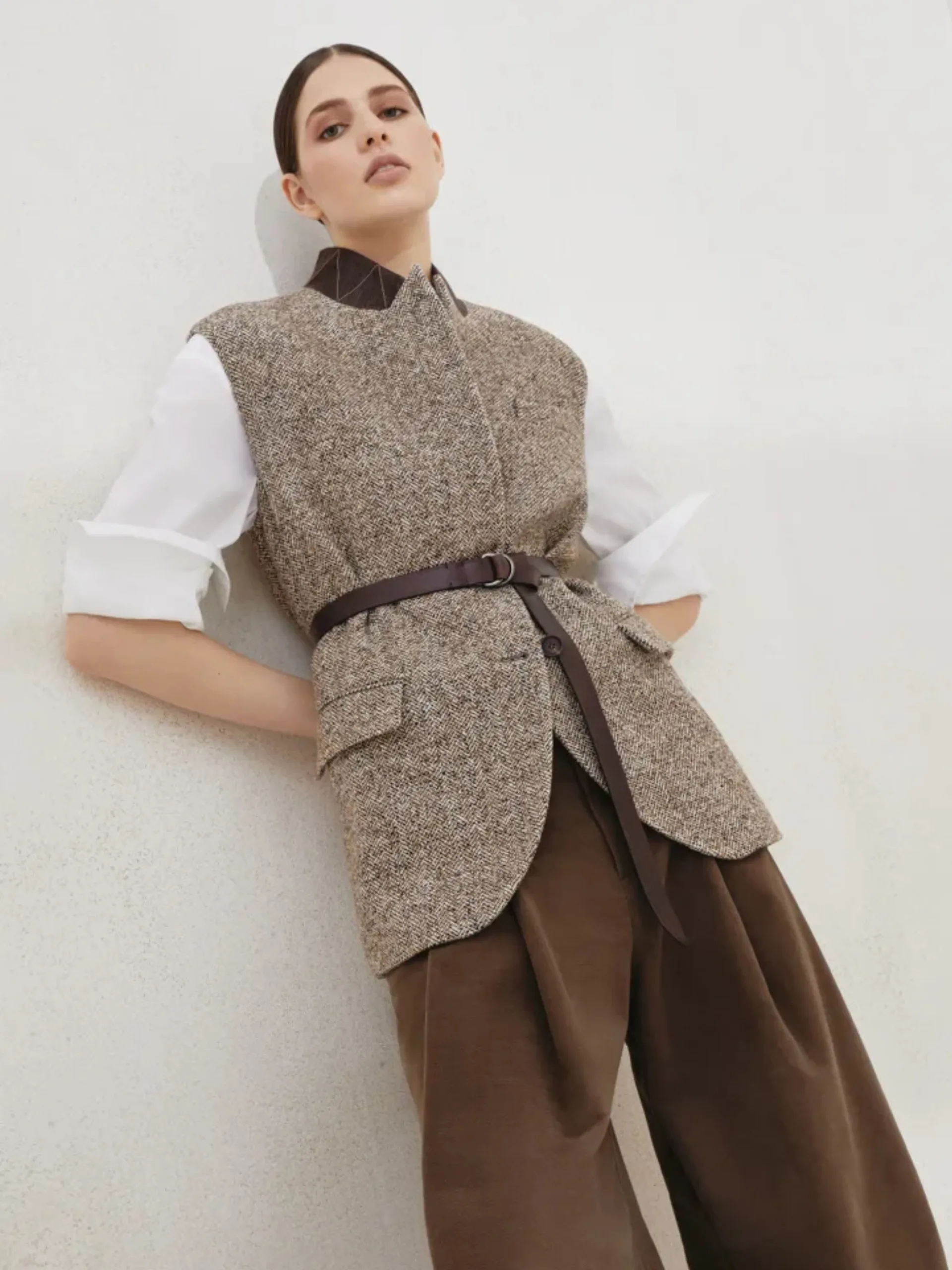 Flecked Chevron Vest - Image 3