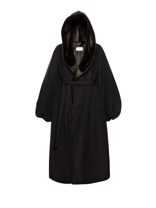 Faux Fur Hooded Coat