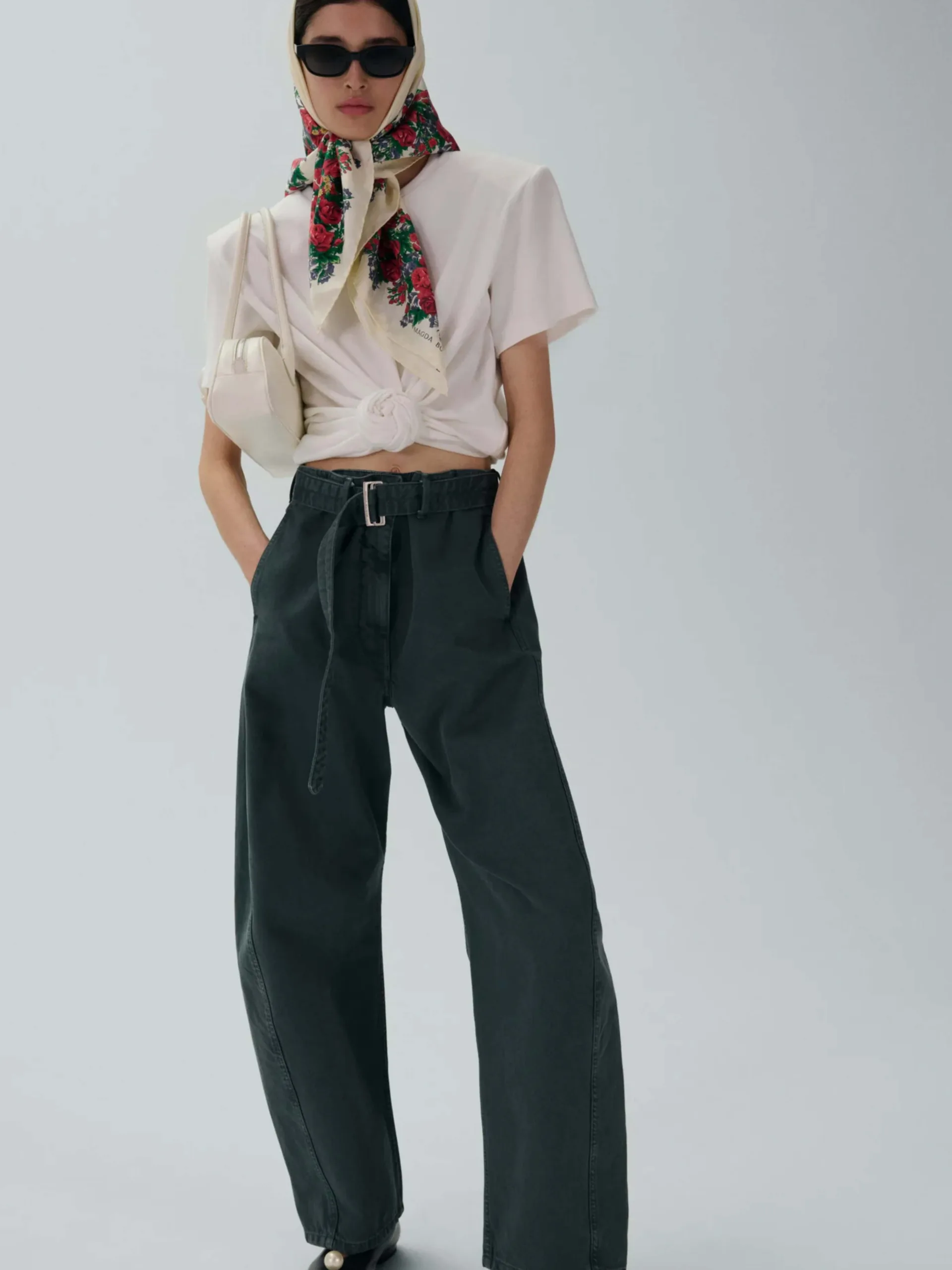 Knotted Ribbed T-Shirt - Image 3