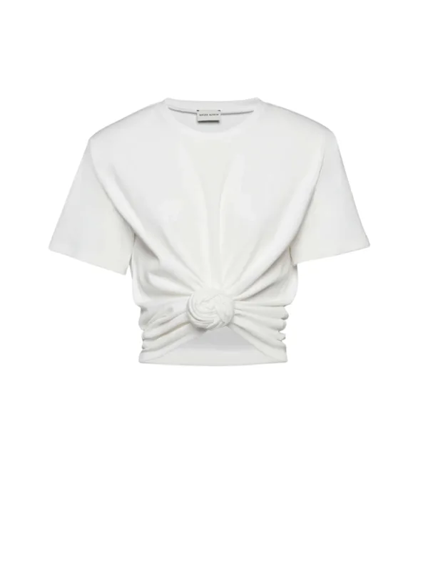 Knotted Ribbed T-Shirt
