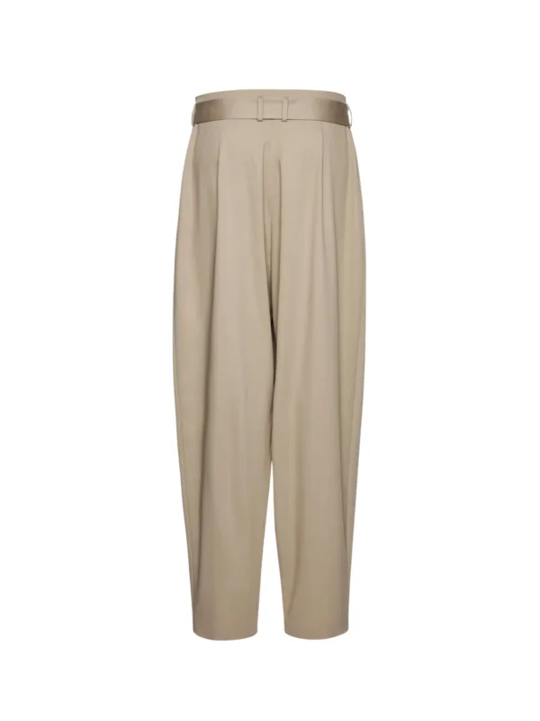Pleated Tapered Trousers - Image 2
