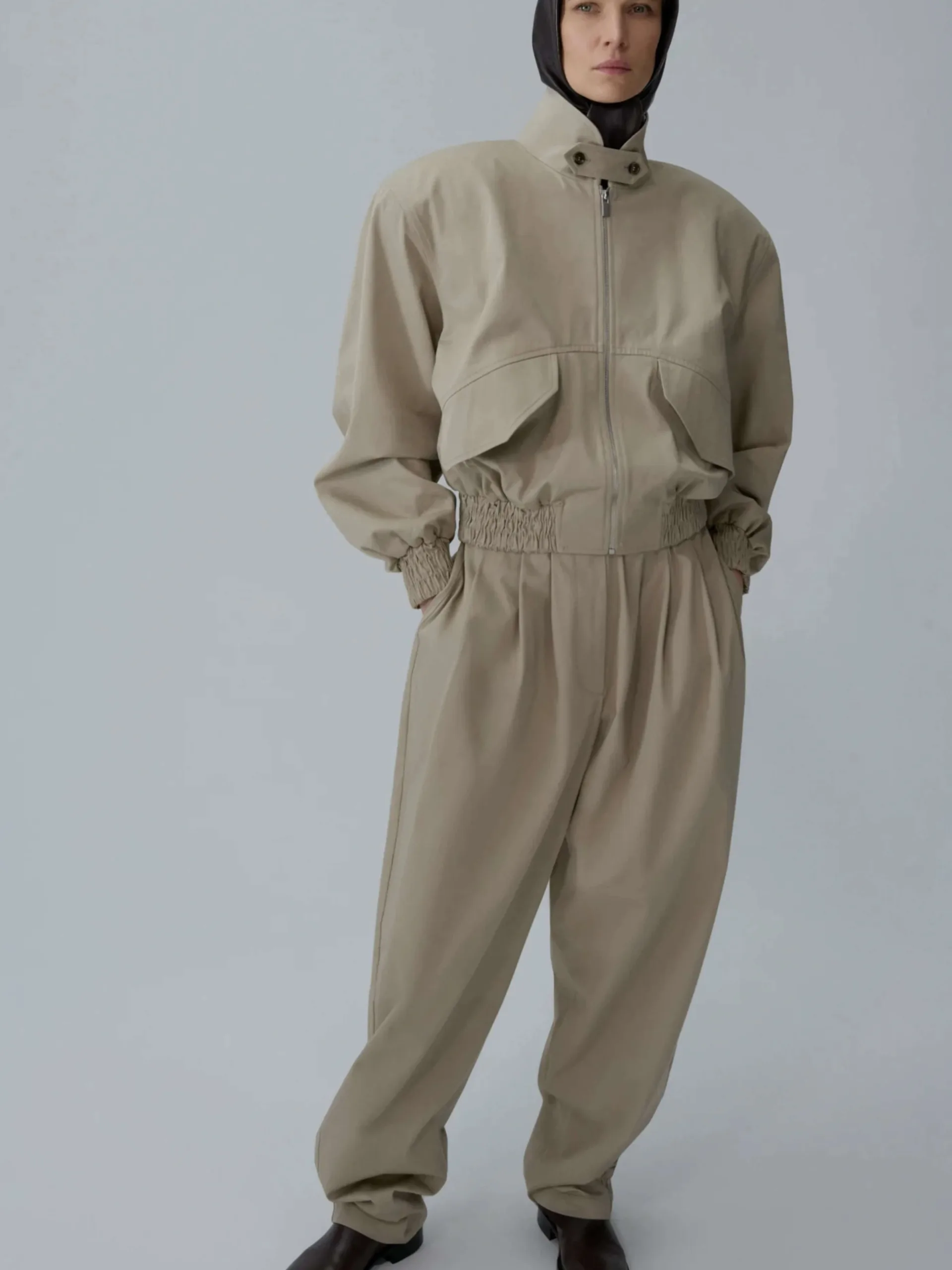 Pleated Tapered Trousers - Image 3