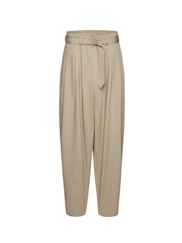 Pleated Tapered Trousers