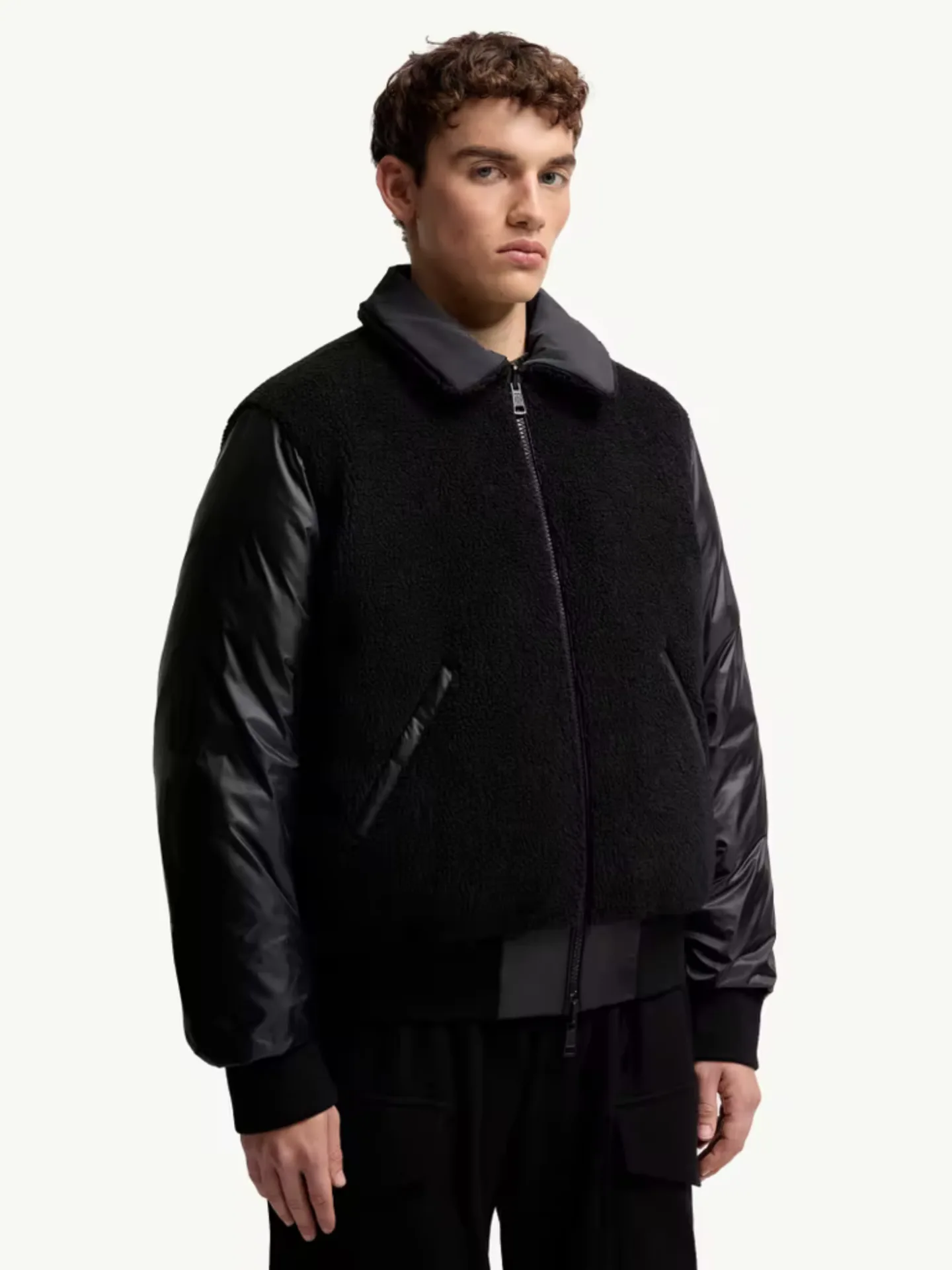 Maulevrier Reversible Teddy Aviator Jacket - Image 5