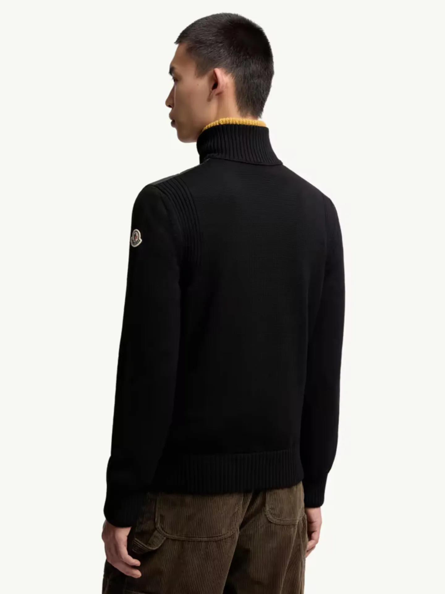 Padded Wool Zip-Up Cardigan - Image 4