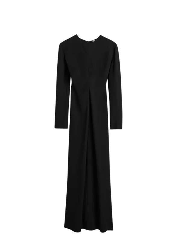 Long-Sleeve Slouch Waist Dress