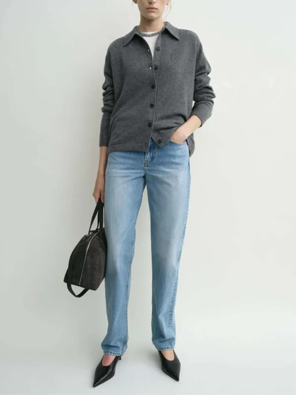 Raglan-Sleeve Cashmere Cardigan - Image 2